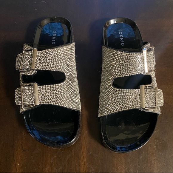 Torrid Rhinestone Jelly Slides - Picture 5 of 7